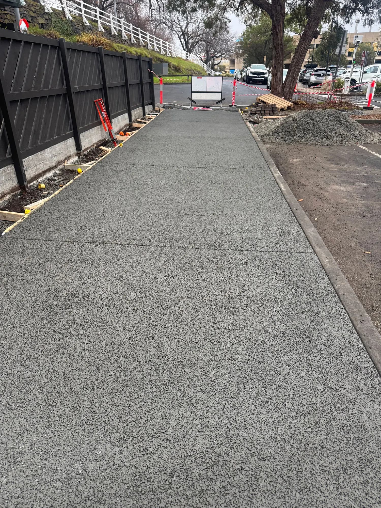 Hobart footpath renewed with permeable concrete